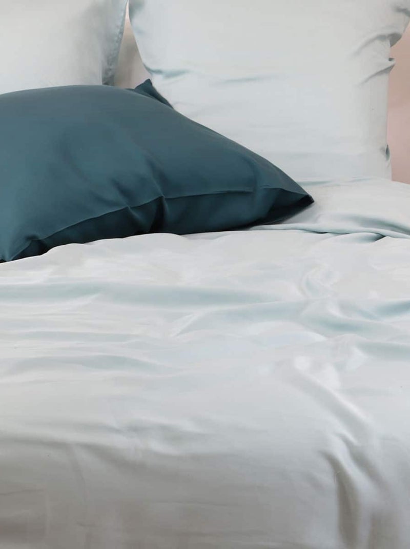 Housse de couette 100% lyocell 300fils DOLCEVITA Vert d'eau - Kiabi