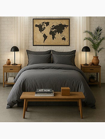 Housse de couette 100 % percale de coton elegance