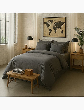 Housse de couette 100 % percale de coton elegance