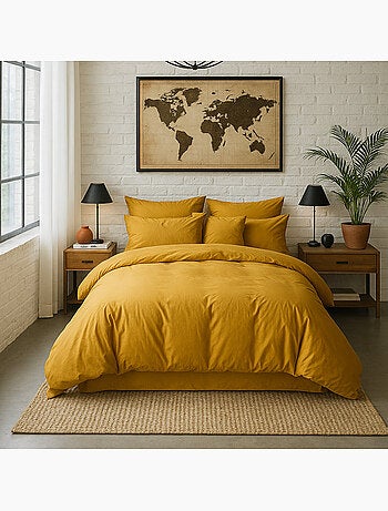 Housse de couette 100 % percale de coton elegance