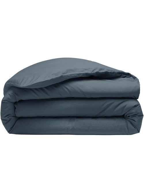 Housse de couette 100% percale de coton lavé 80fils/cm2 - Kiabi