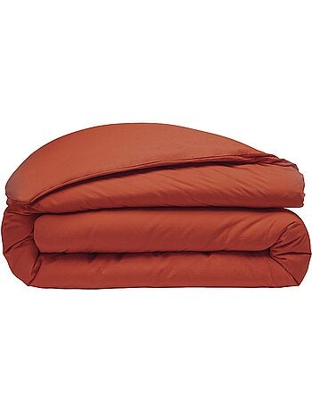 Housse de couette 100% percale de coton lavé 80fils/cm2