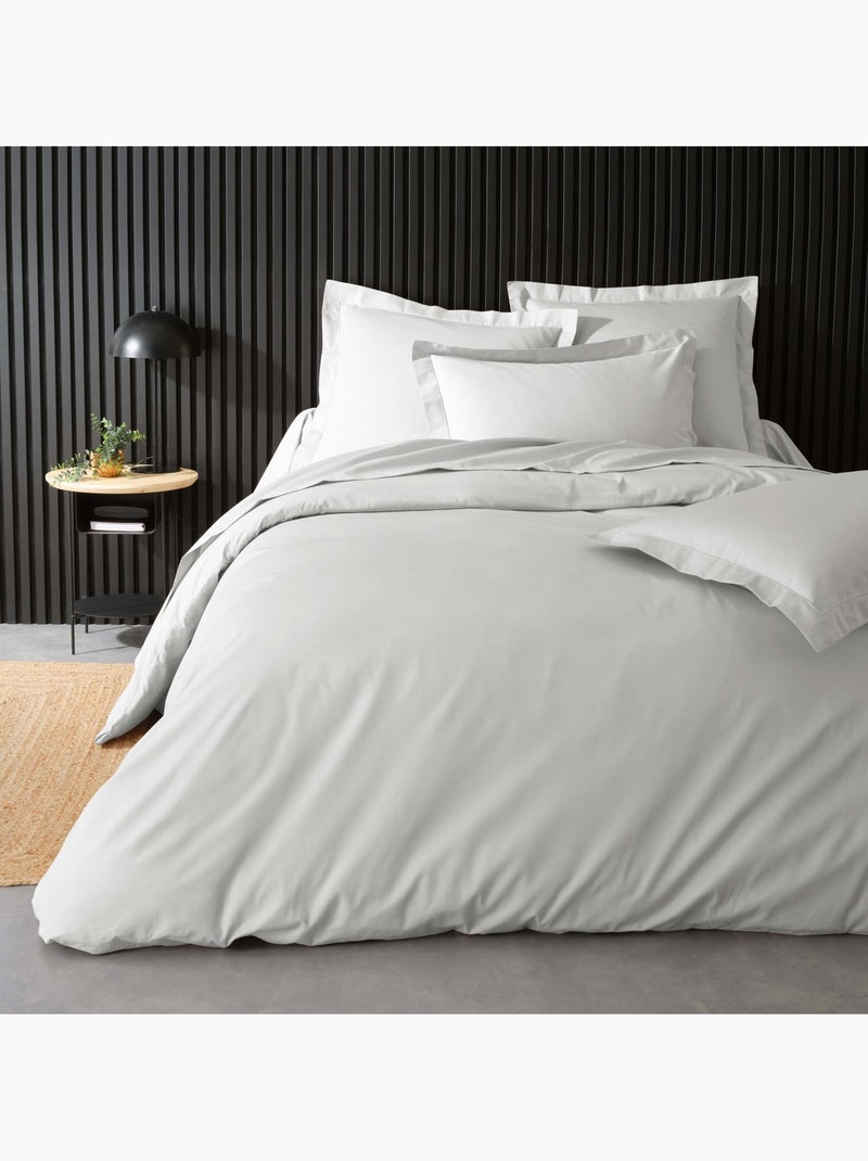 Housse de couette 100% Percale de Coton ORIGINE Blanc - Kiabi