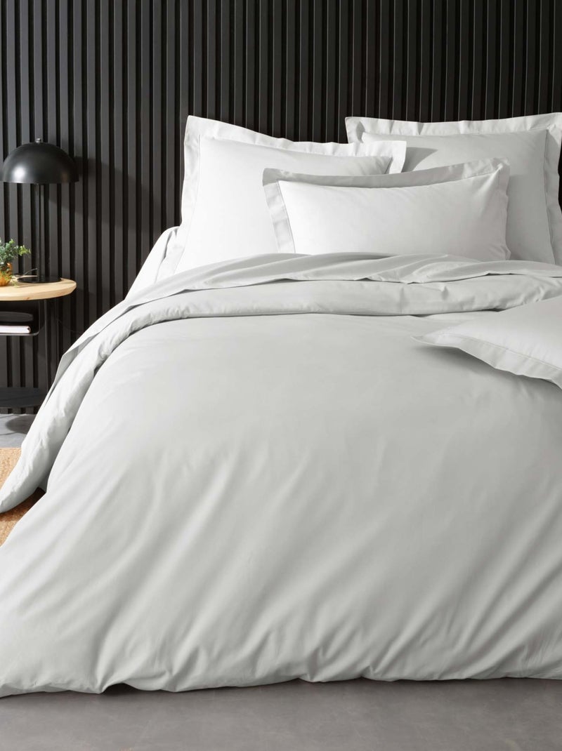 Housse de couette 100% Percale de Coton ORIGINE Blanc - Kiabi