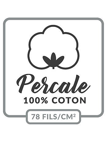 Housse de couette 100% percale de coton origine