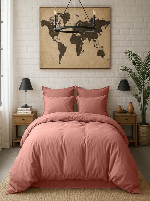 Housse de couette 100% percale de coton - Kiabi