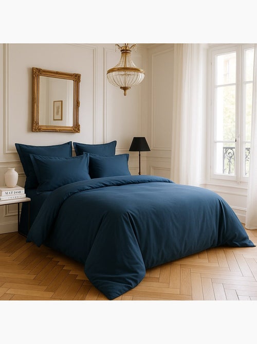 Housse de couette 100% satin de coton 105 fils uni - Kiabi Housse de couette 100% satin de coton 105 fils uni - Kiabi