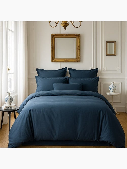Housse de couette 100% satin de coton 105 fils uni - Kiabi Housse de couette 100% satin de coton 105 fils uni - Kiabi