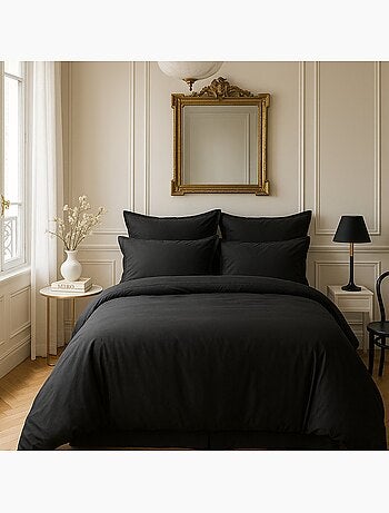 Housse de couette 100% satin de coton 105 fils uni