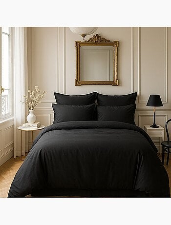 Housse de couette 100% satin de coton 105 fils uni