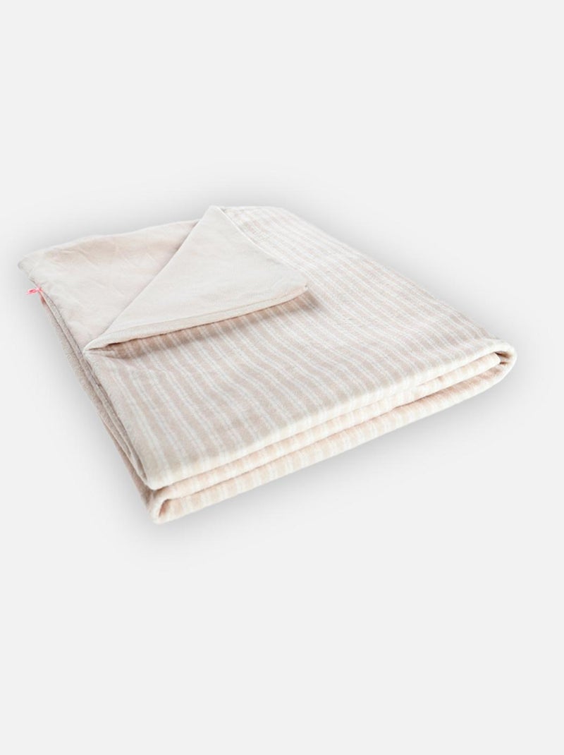 Housse de couette 100 x 140 cm en veloudoux, Noukie's Beige - Kiabi