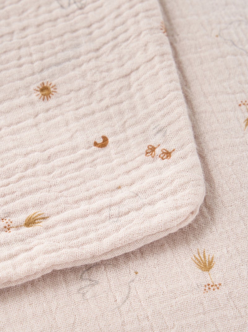 Housse de couette 100 x 140 cm, Mousseline de coton Noukie's Beige - Kiabi