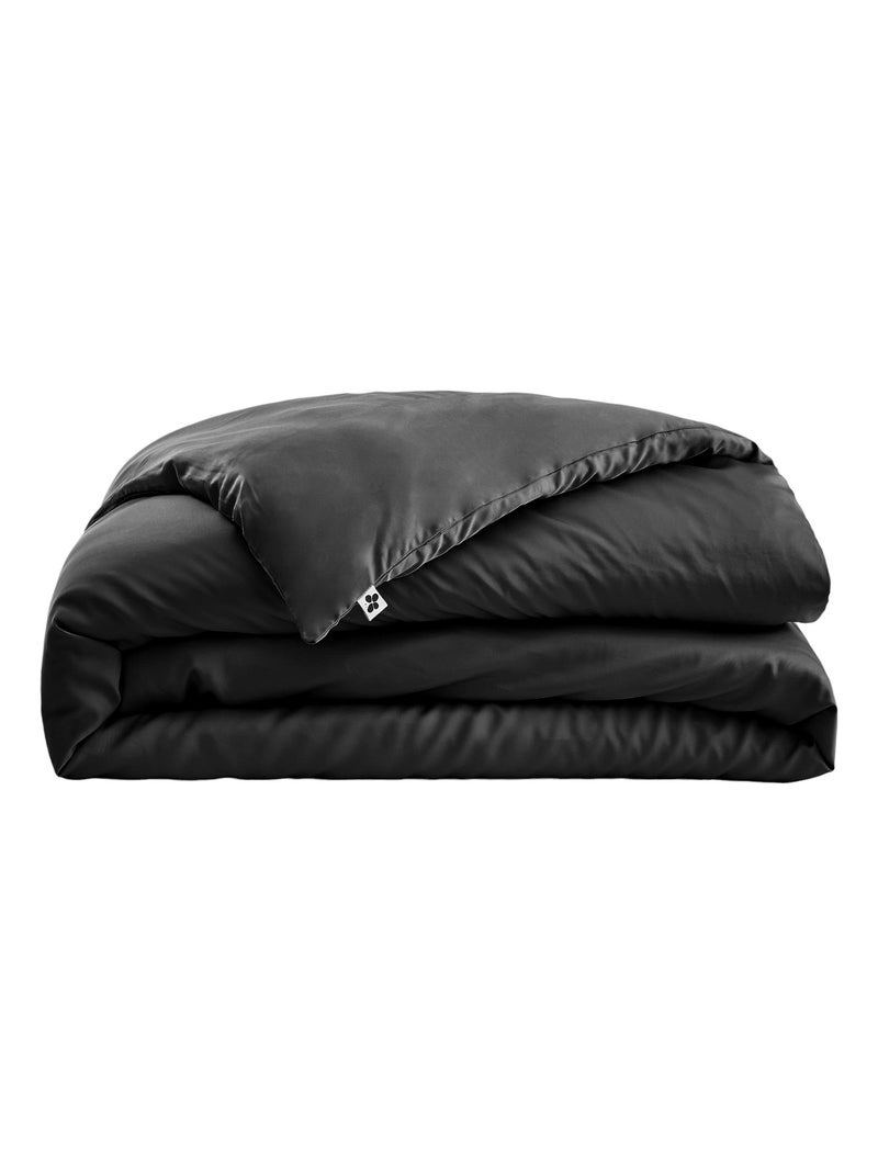 Housse de couette 120 fils Salome Noir - Kiabi