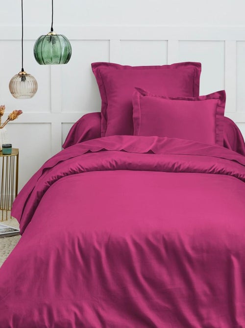 Housse de couette 140 x 200 cm "Prémium" pour lit 1 place - Prémium Magenta - Kiabi