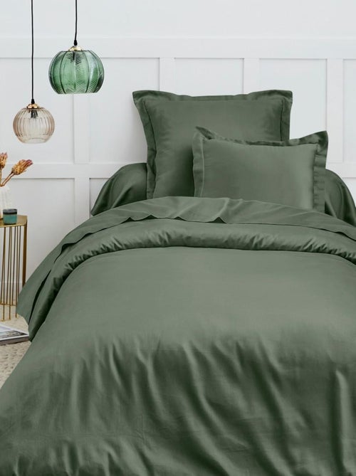 Housse de couette 140 x 200 cm "Prémium" pour lit 1 place - Prémium Romarin - Kiabi