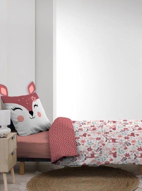 Housse de couette 140x200 + 1 taie BICHETTE 100% coton - Kiabi Housse de couette 140x200 + 1 taie BICHETTE 100% coton - Kiabi