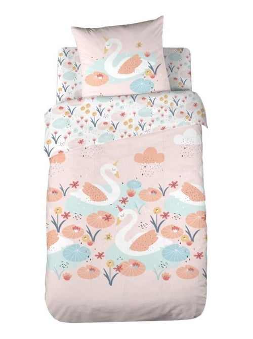 Housse de couette 140x200 + 1 taie CLARA coton 57 fils - Kiabi