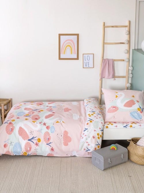 Housse de couette 140x200 + 1 taie CLARA coton 57 fils - Kiabi