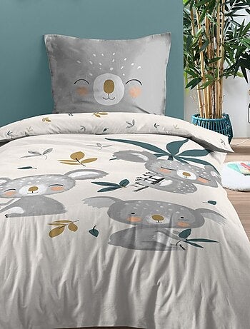 Housse de couette 140x200 + 1 taie coton 57 fils