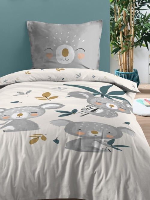 Housse de couette 140x200 + 1 taie coton 57 fils - Kiabi