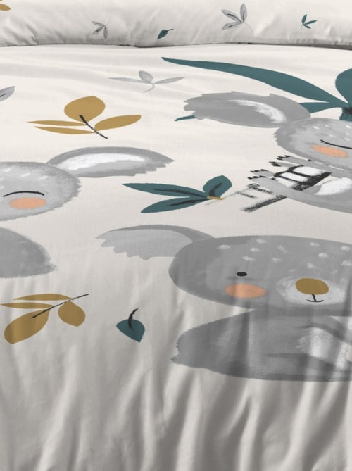 Housse de couette 140x200 + 1 taie coton 57 fils - Kiabi