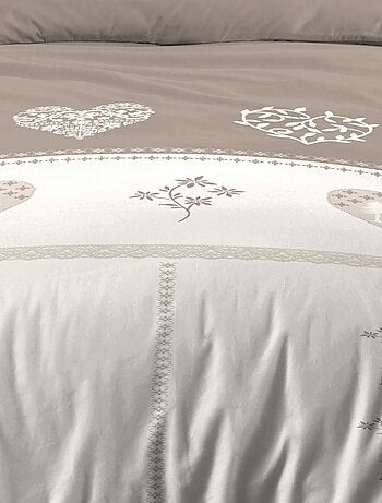 Housse de couette 140x200 + 1 taie coton 57 fils