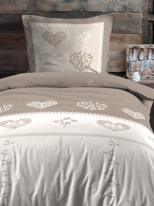 Housse de couette 140x200 + 1 taie coton 57 fils - Kiabi Housse de couette 140x200 + 1 taie coton 57 fils - Kiabi