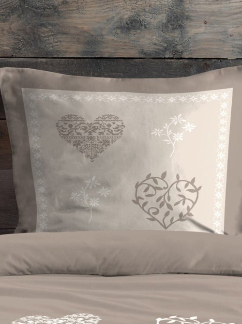 Housse de couette 140x200 + 1 taie coton 57 fils - Kiabi Housse de couette 140x200 + 1 taie coton 57 fils - Kiabi