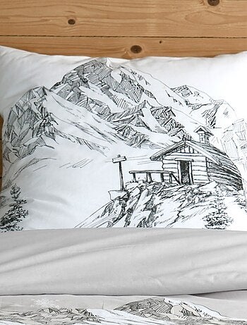 Housse de couette 140x200 + 1 taie coton 57 fils