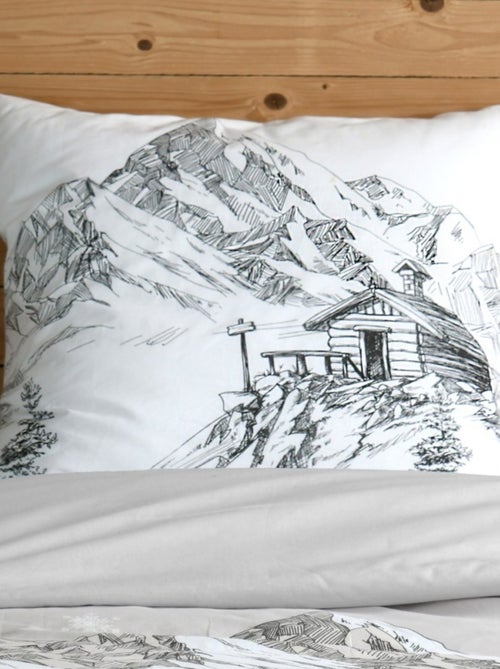 Housse de couette 140x200 + 1 taie coton 57 fils - Kiabi Housse de couette 140x200 + 1 taie coton 57 fils - Kiabi