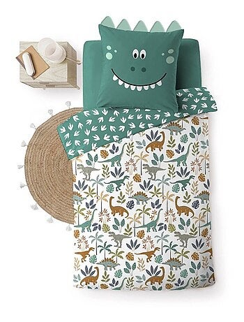 Housse de couette 140x200 + 1 taie DINA 100% coton