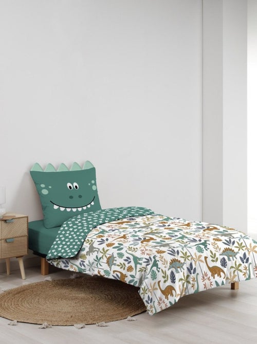 Housse de couette 140x200 + 1 taie DINA 100% coton - Kiabi