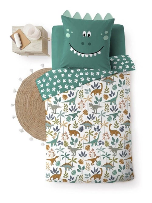 Housse de couette 140x200 + 1 taie DINA 100% coton - Kiabi