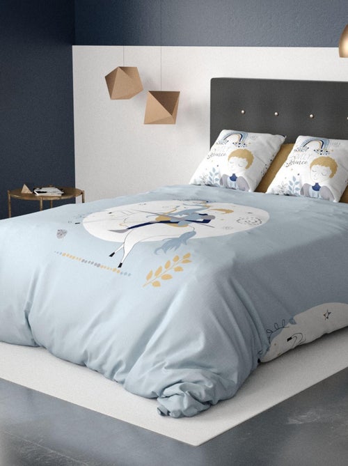 Housse de couette 140x200 + 1 taie d'oreiller 63x63 cm Coton Lovely Prince - Kiabi