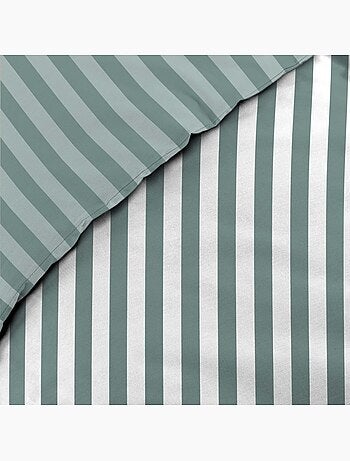 Housse de couette 140x200 + 1 taie d'oreiller coloris vert