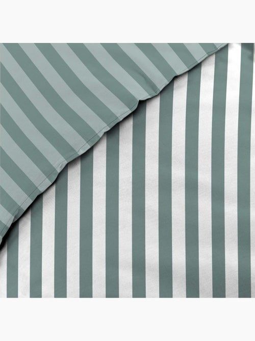Housse de couette 140x200 + 1 taie d'oreiller coloris vert - Kiabi