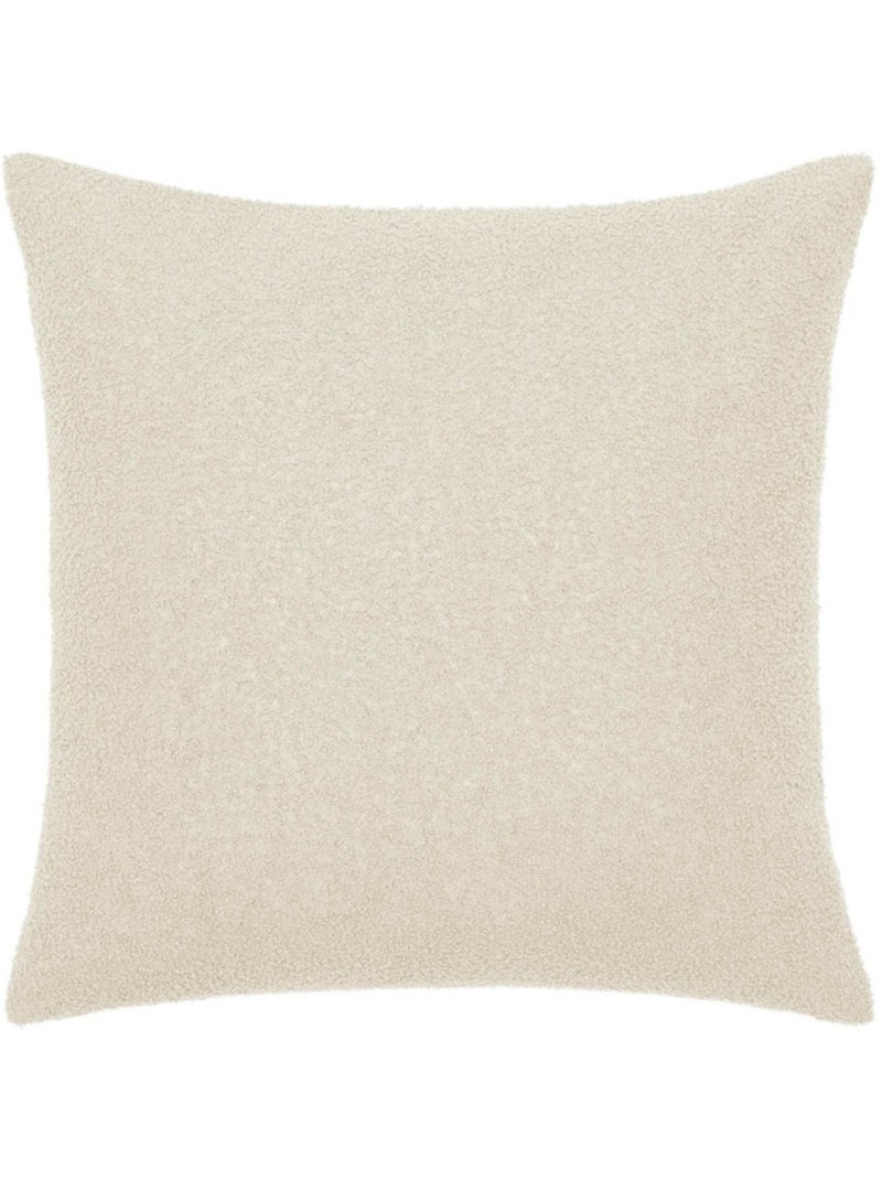 Housse de couette 140x200 + 1 taie d'oreiller pilou naturel Beige - Kiabi
