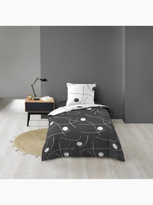Housse de couette 140x200 + 1 taie d'oreiller sonate - Kiabi