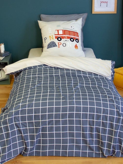 Housse de couette 140x200 + 1 taie FLAMMECHE - Kiabi