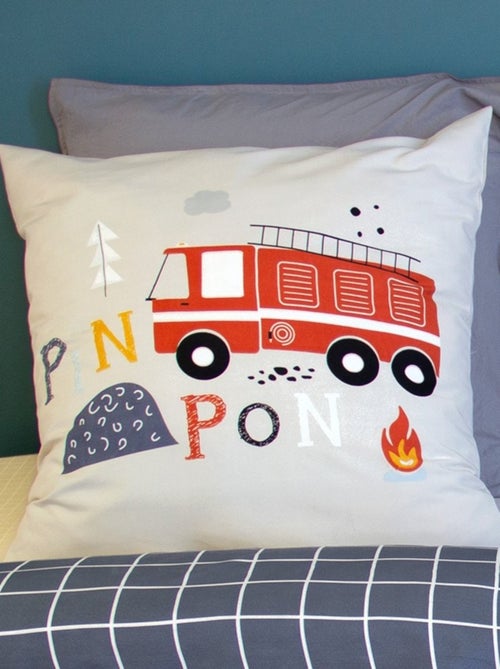 Housse de couette 140x200 + 1 taie FLAMMECHE - Kiabi