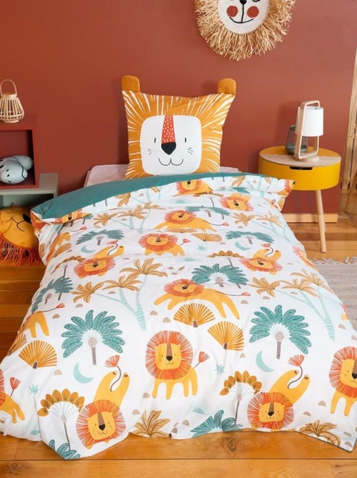 Housse de couette 140x200 + 1 taie Grou microfibre - Kiabi