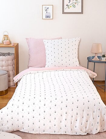 Housse de couette 140x200 + 1 taie LIBERTY en gaze de coton