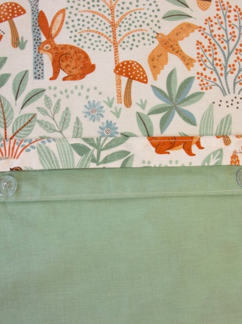 Housse de couette 140x200 + 1 taie PIERROT coton 57fils - Kiabi