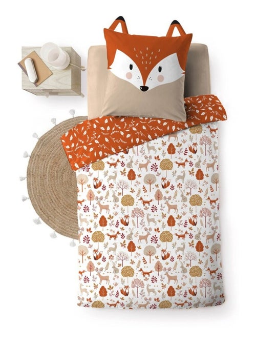 Housse de couette 140x200 + 1 taie ROXY 100% coton - Kiabi