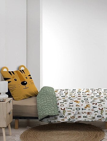 Housse de couette 140x200 + 1 taie TIGRY 100% coton