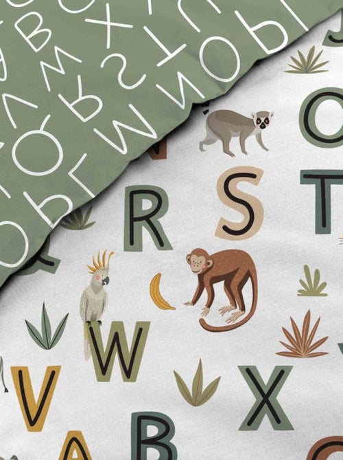 Housse de couette 140x200 + 1 taie TIGRY 100% coton - Kiabi