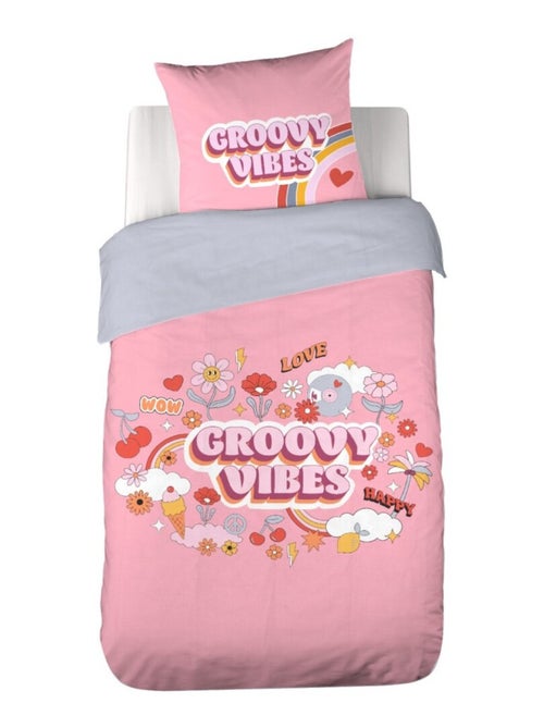 Housse de couette 140x200 + 1 taie VIBES - Kiabi