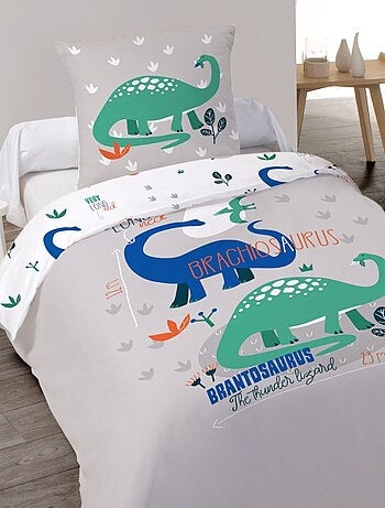 Housse de couette 140x200 BRACHIO + taie 100% coton 52 fils
