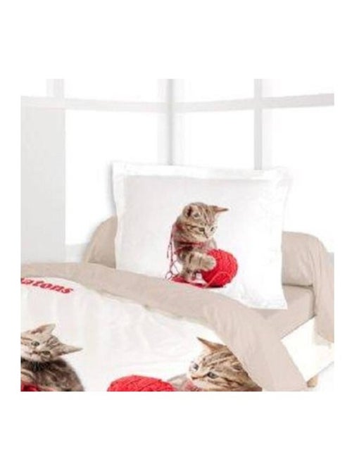 Housse de couette 140x200 CHATONS SI MIGNONS + 1 taie - Kiabi