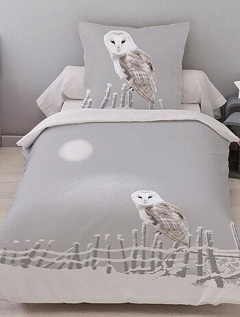 Housse de couette 140x200 CHOUETTE + 1 taie